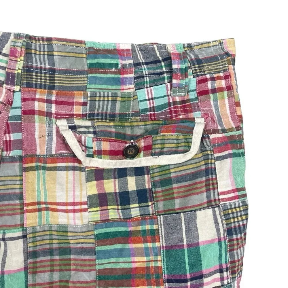 Men's Trevero Distressed Patchwork 100% Cotton‎ Shorts Size 34